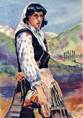 Scutari - Costume di montanara