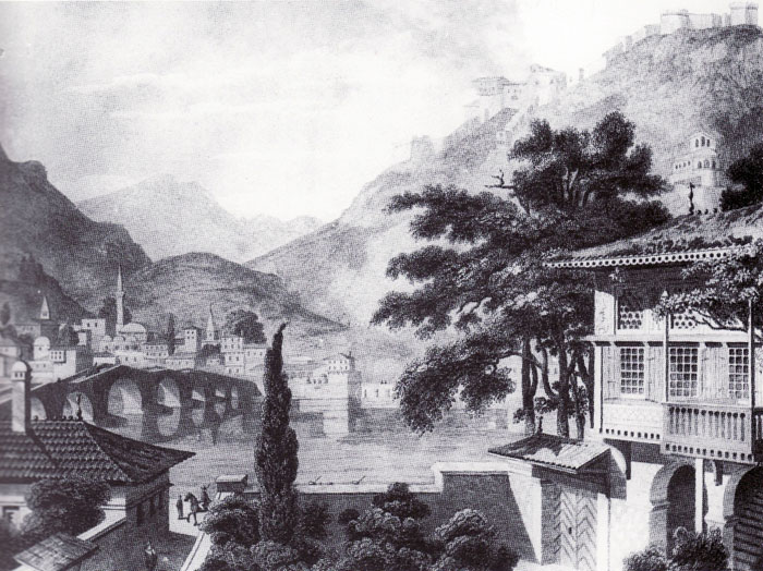 Berat, disegno di C. Cockerell, 1813